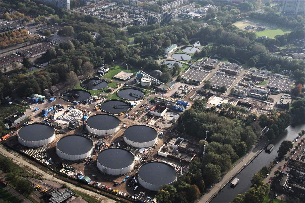 Nereda®  wastewater treatment plant in Utrecht, the Netherlands